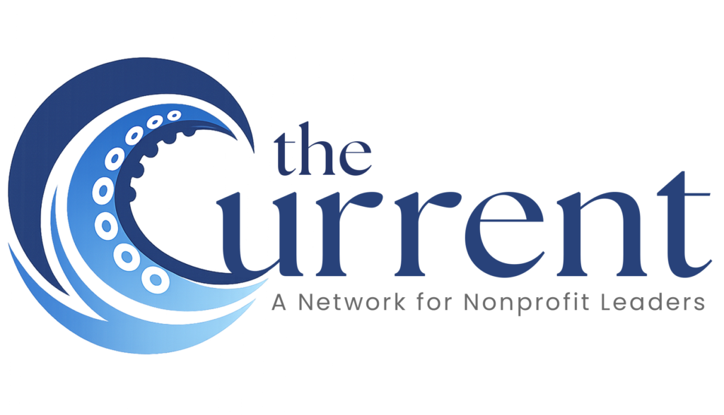 The Current Logo Example the current - blue octopus consulting